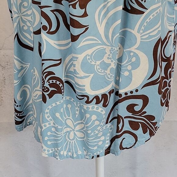 Bishop St. Apparel Hawaiian print sleeveless blouse Women's Size L - Picture 3 of 9